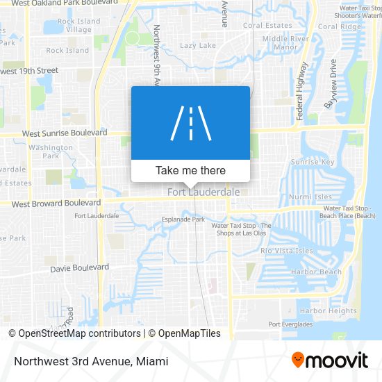 Mapa de Northwest 3rd Avenue