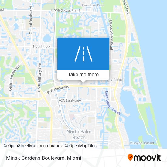 Minsk Gardens Boulevard map