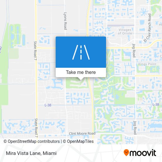 Mapa de Mira Vista Lane