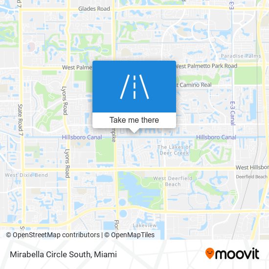 Mapa de Mirabella Circle South