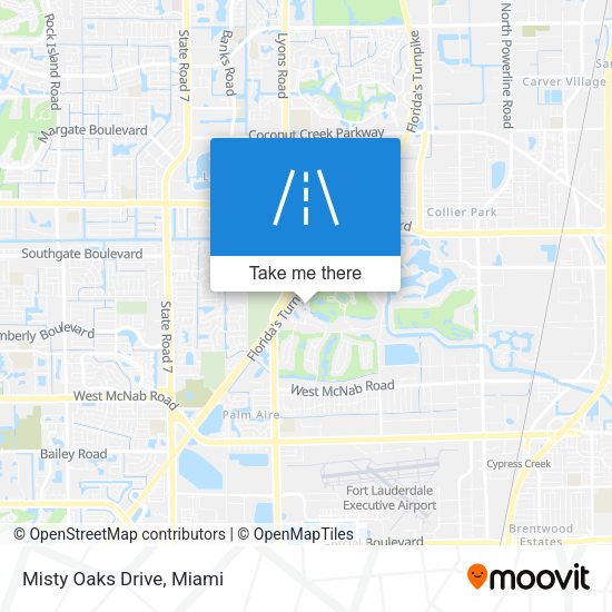 Misty Oaks Drive map