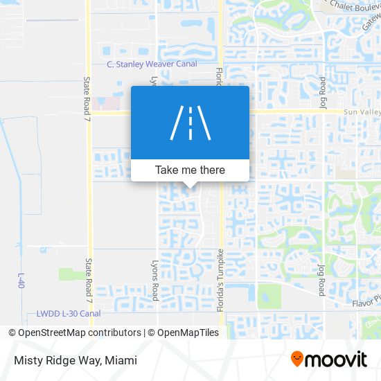 Misty Ridge Way map