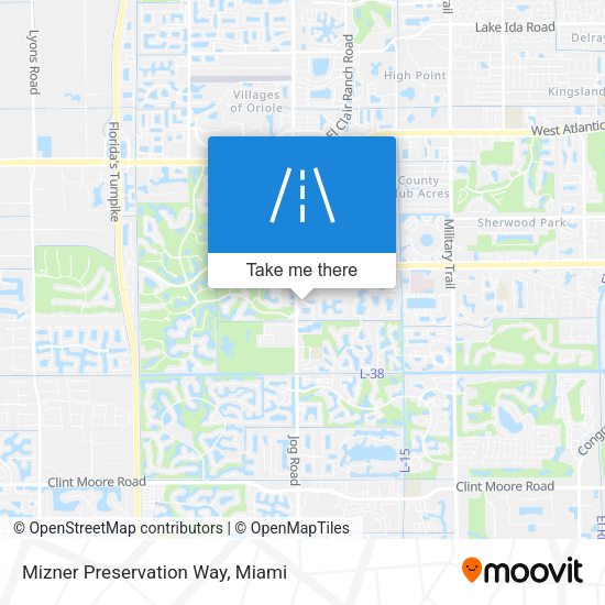 Mapa de Mizner Preservation Way