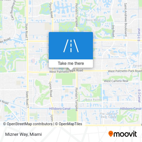 Mapa de Mizner Way