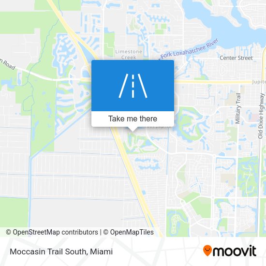 Moccasin Trail South map