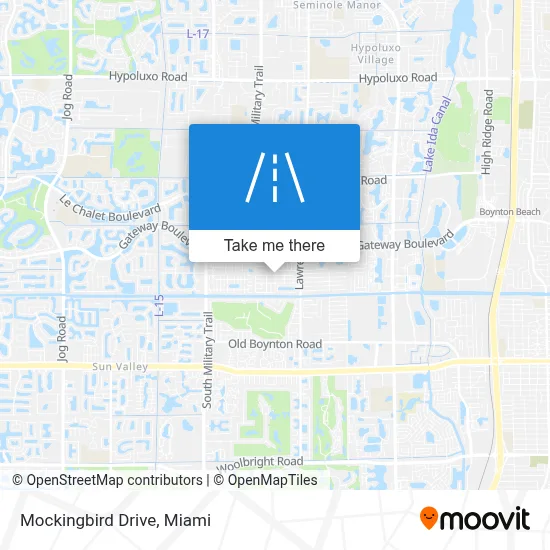 Mockingbird Drive map