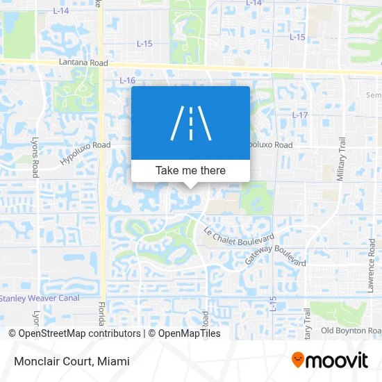 Monclair Court map