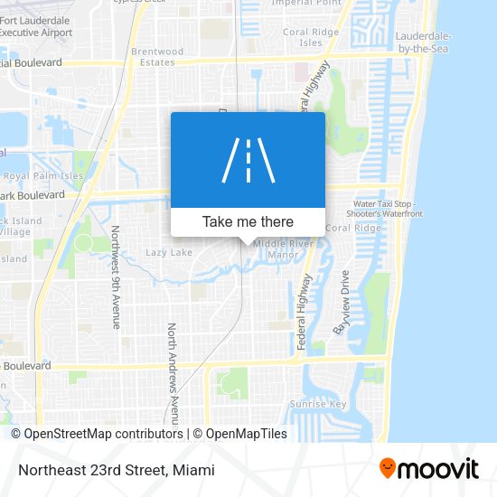 Mapa de Northeast 23rd Street