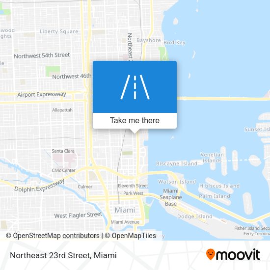 Mapa de Northeast 23rd Street
