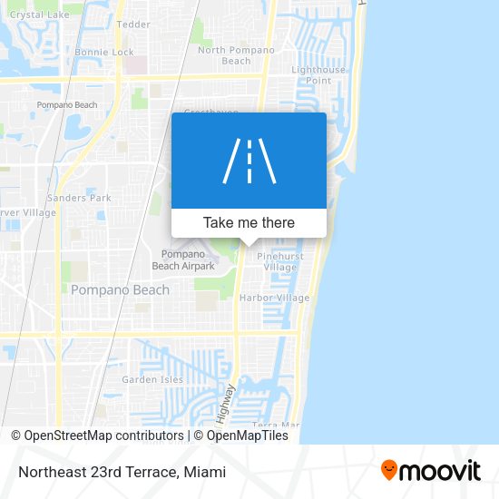 Northeast 23rd Terrace map