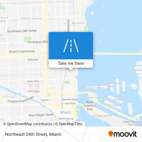 Northeast 24th Street map