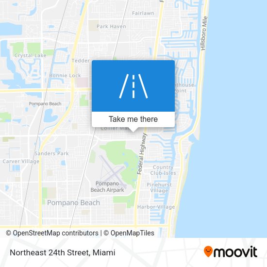 Northeast 24th Street map