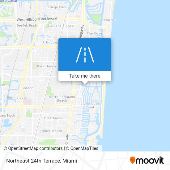 Mapa de Northeast 24th Terrace