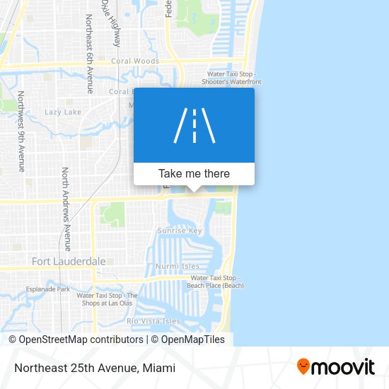 Northeast 25th Avenue map