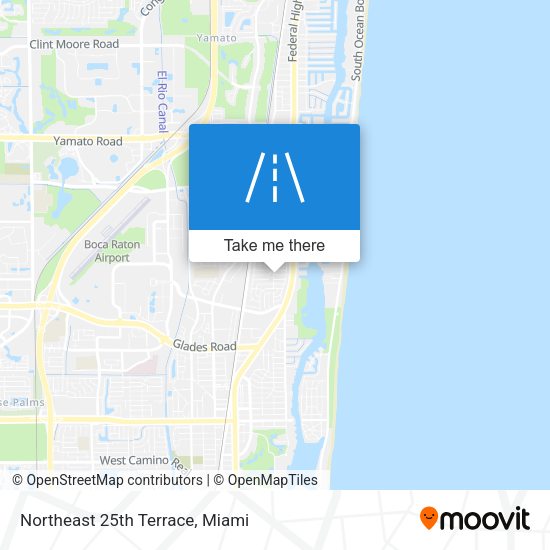 Northeast 25th Terrace map