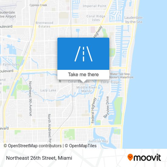 Mapa de Northeast 26th Street