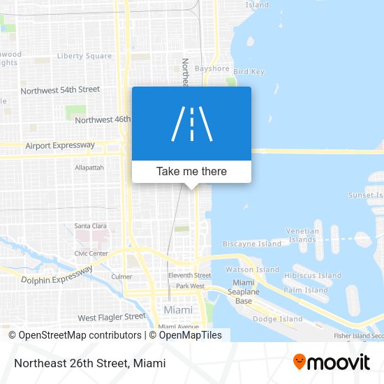 Northeast 26th Street map