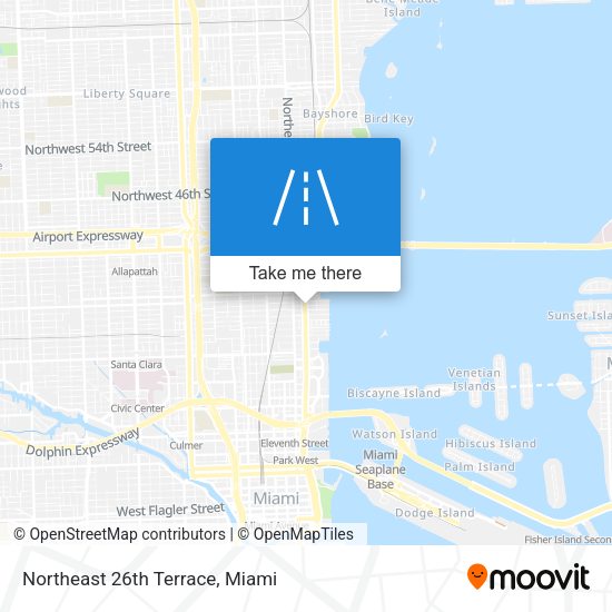Northeast 26th Terrace map