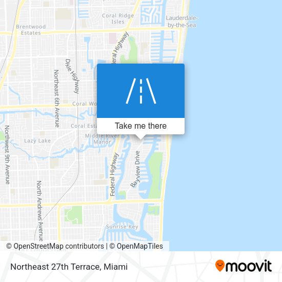 Mapa de Northeast 27th Terrace
