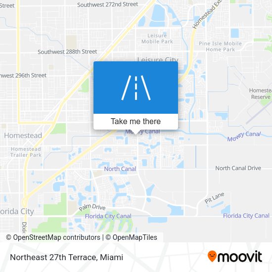 Northeast 27th Terrace map