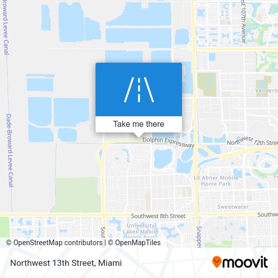 Mapa de Northwest 13th Street
