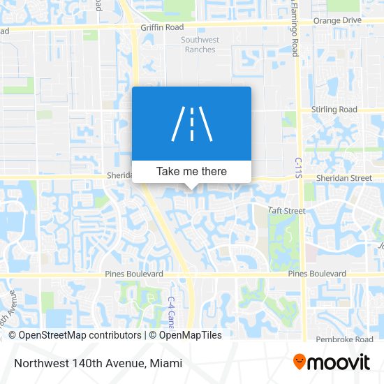 Mapa de Northwest 140th Avenue