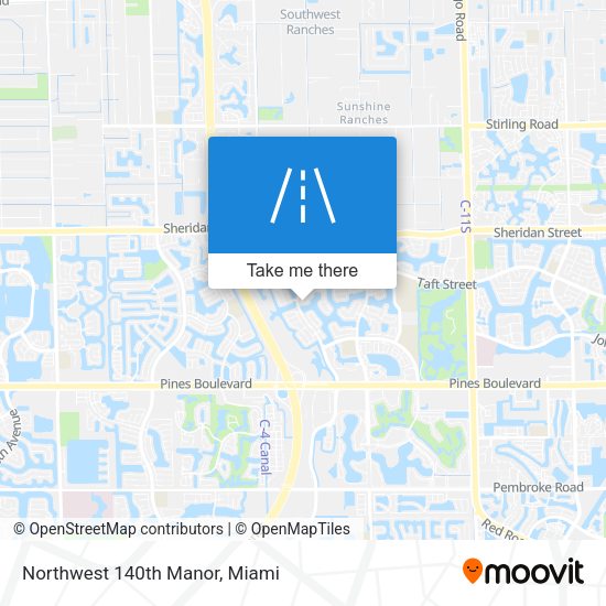 Northwest 140th Manor map