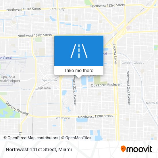 Northwest 141st Street map
