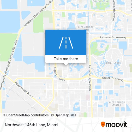 Mapa de Northwest 146th Lane