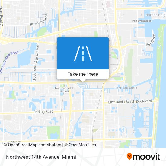 Mapa de Northwest 14th Avenue