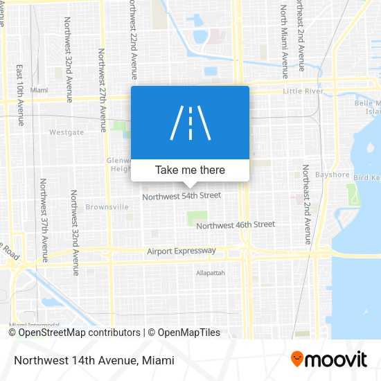 Mapa de Northwest 14th Avenue