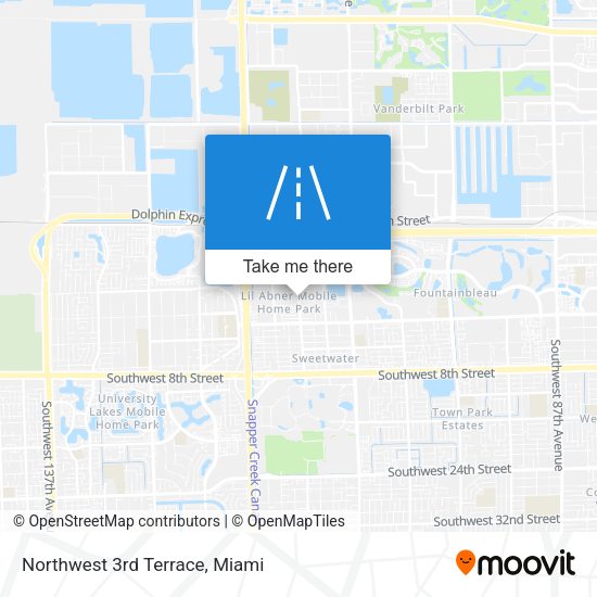 Northwest 3rd Terrace map