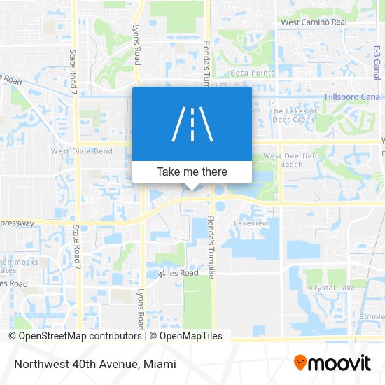 Mapa de Northwest 40th Avenue