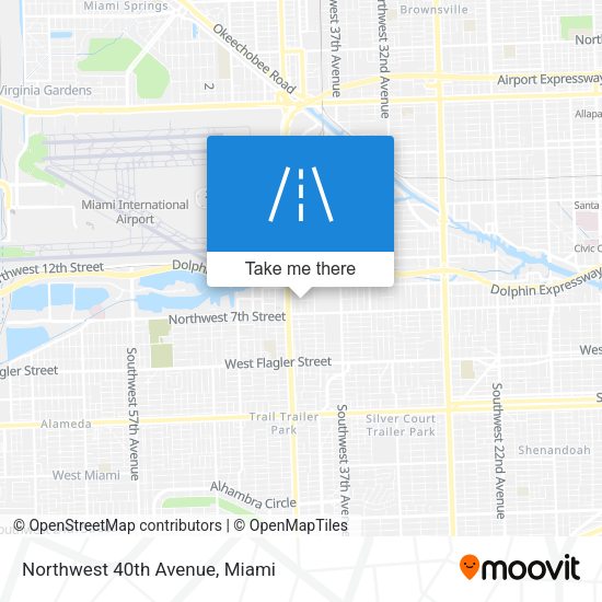 Mapa de Northwest 40th Avenue