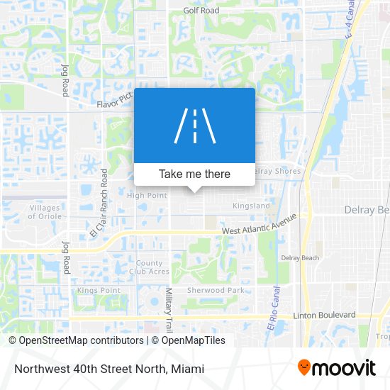 Northwest 40th Street North map