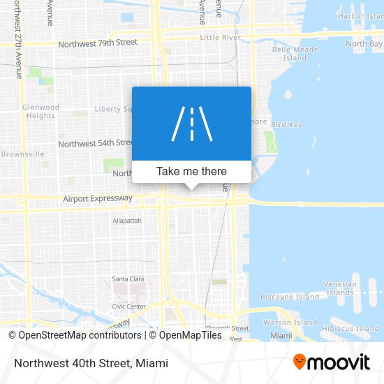 Northwest 40th Street map