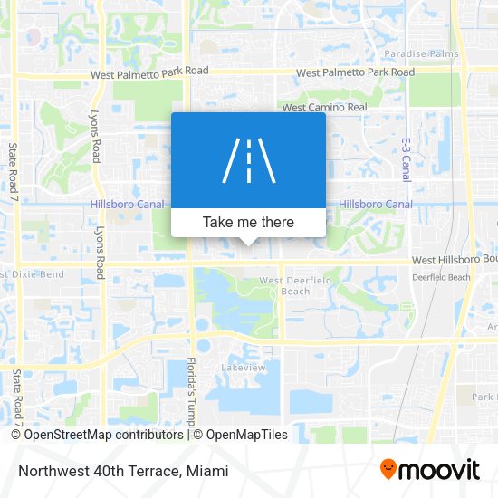 Mapa de Northwest 40th Terrace