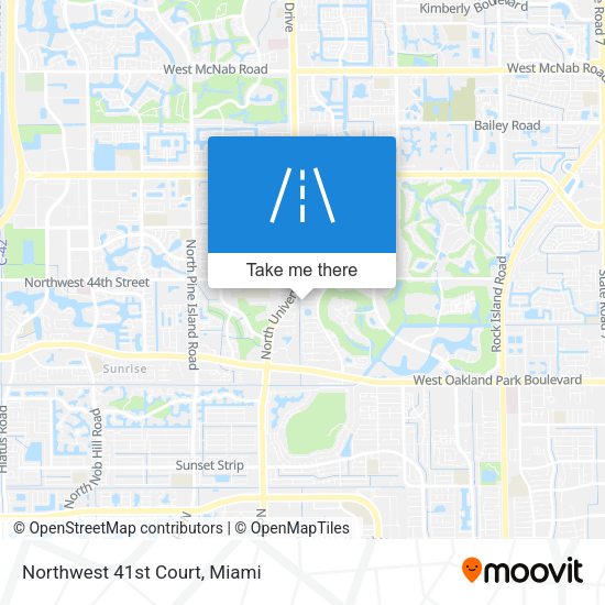 Mapa de Northwest 41st Court