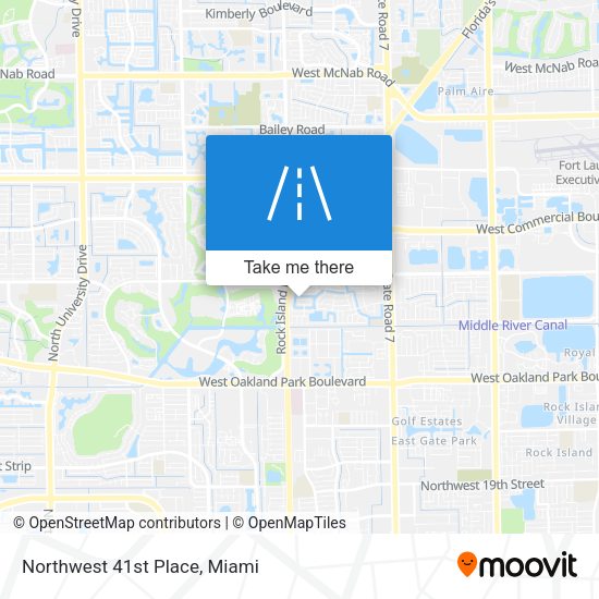 Mapa de Northwest 41st Place