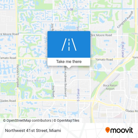 Northwest 41st Street map