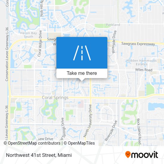 Northwest 41st Street map