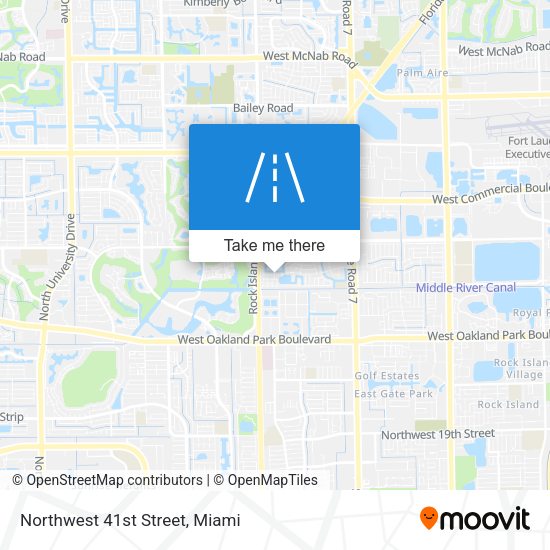 Northwest 41st Street map