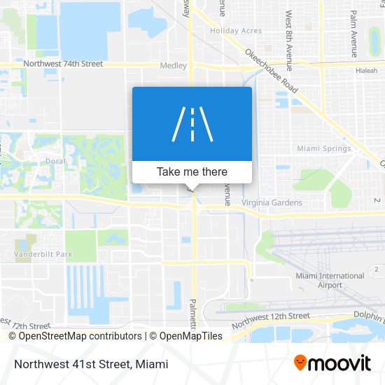 Northwest 41st Street map