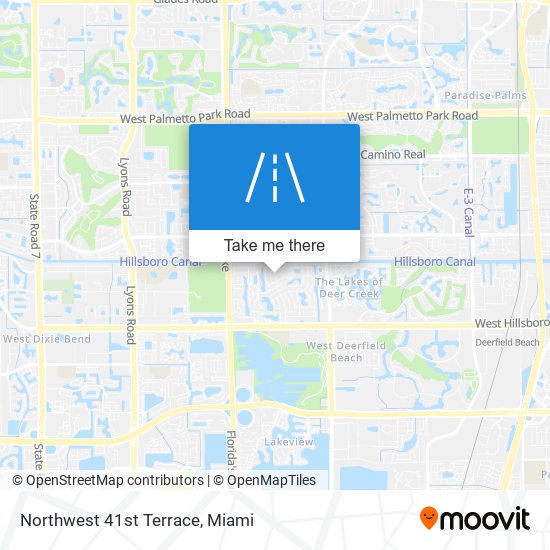 Northwest 41st Terrace map