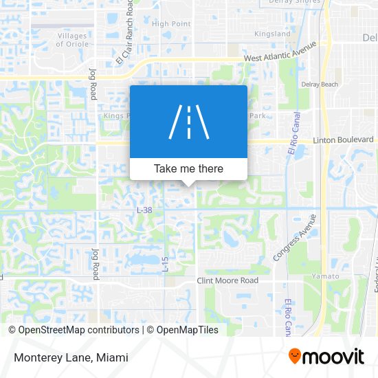 Mapa de Monterey Lane