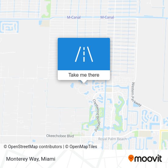 Mapa de Monterey Way