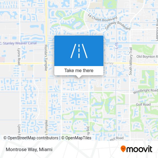 Montrose Way map