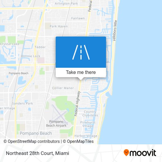 Northeast 28th Court map