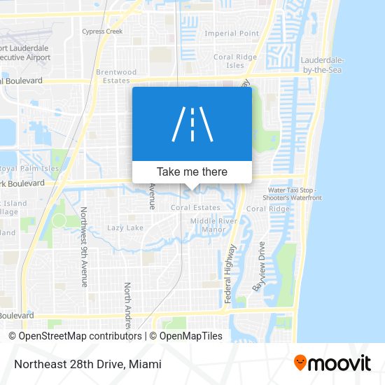 Northeast 28th Drive map