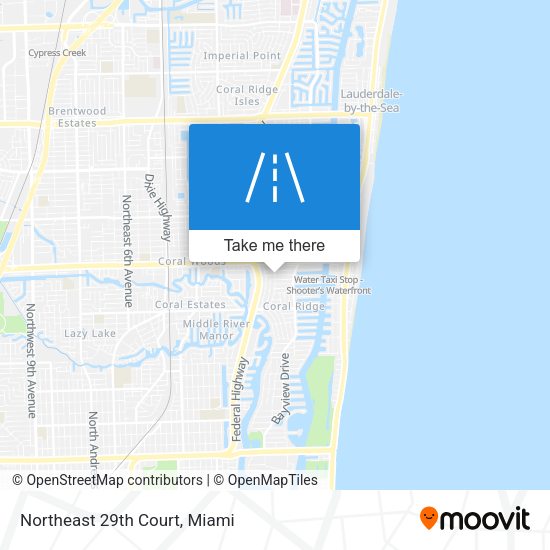 Northeast 29th Court map